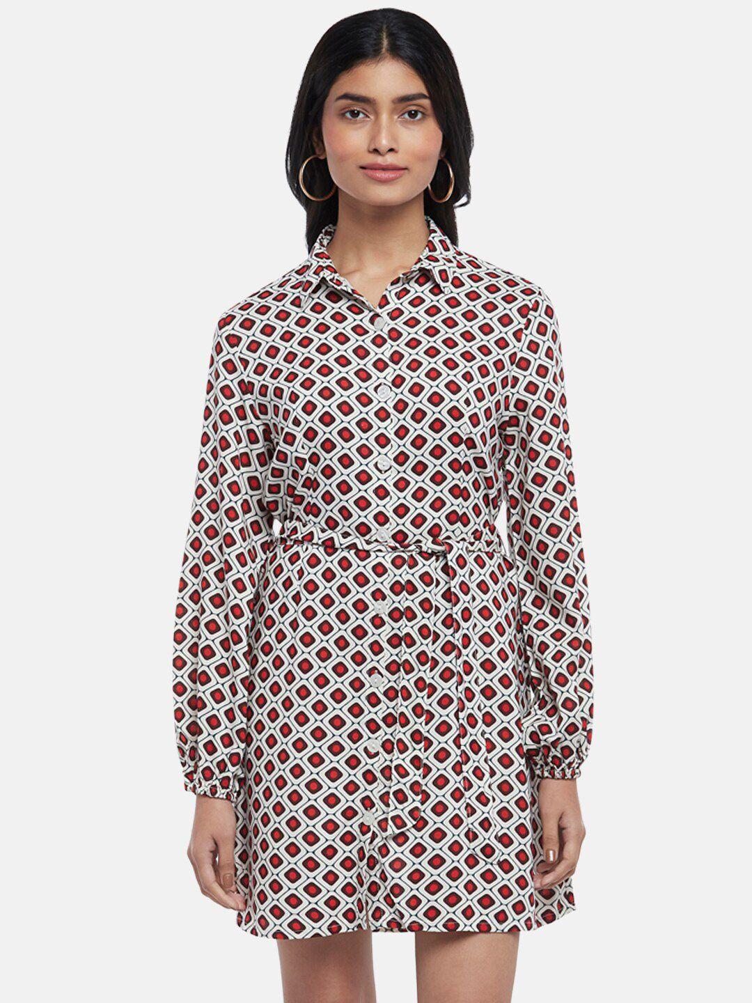 people women printed shirt dress