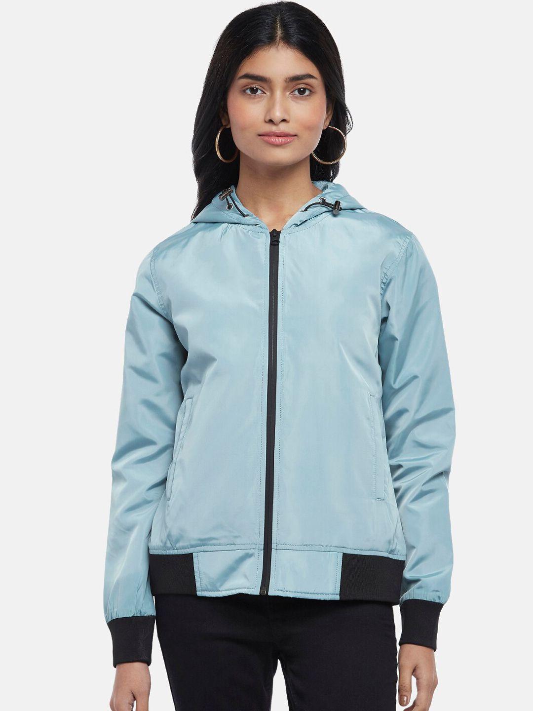 people women colourblocked bomber jacket