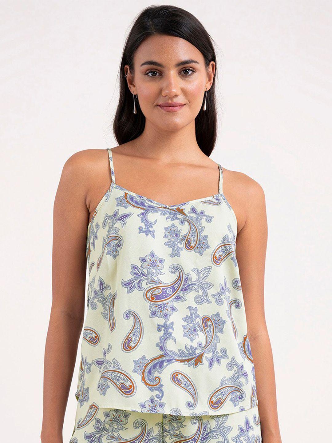 fablestreet ethnic motifs print top