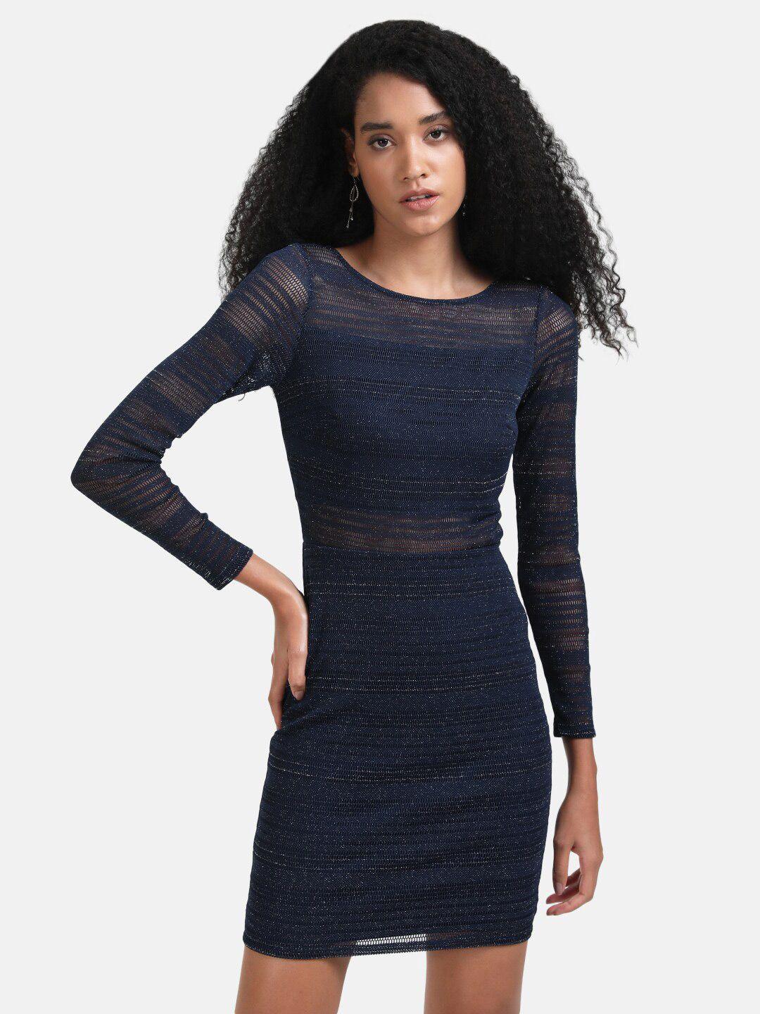 kazo blue bodycon dress