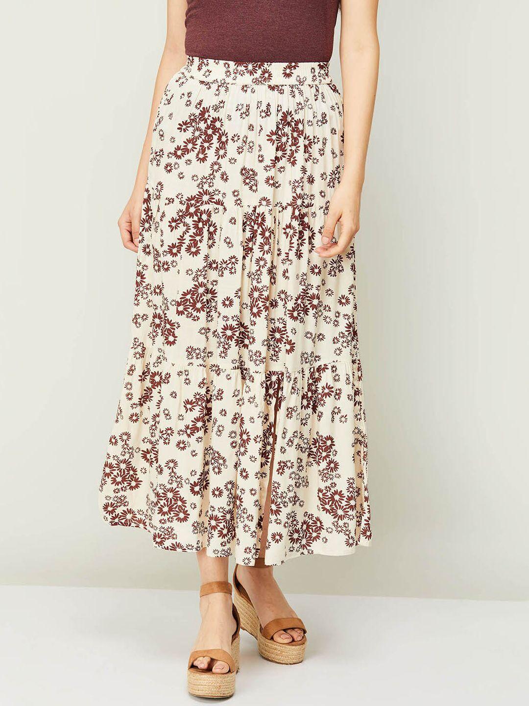 fame forever by lifestyle women beige floral printed culottes trousers