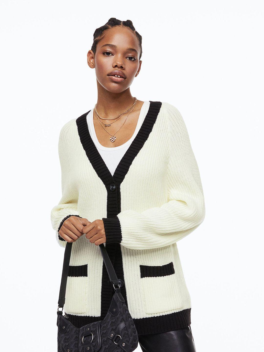 h&m woman rib-knit cardigan