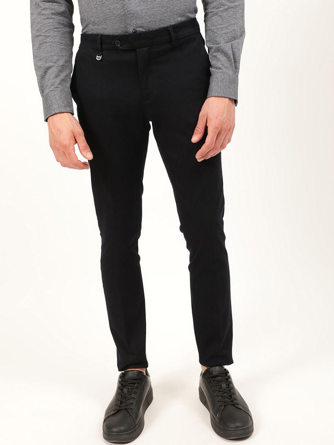 antony morato men black skinny fit chinos trousers