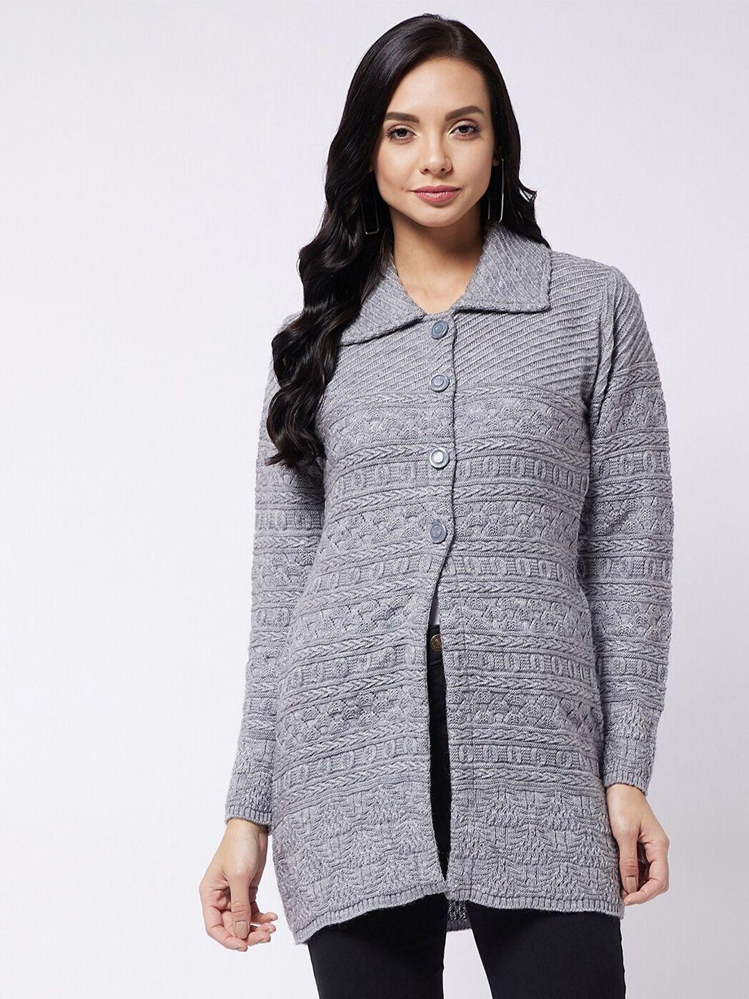 rivza women grey longline cardigan