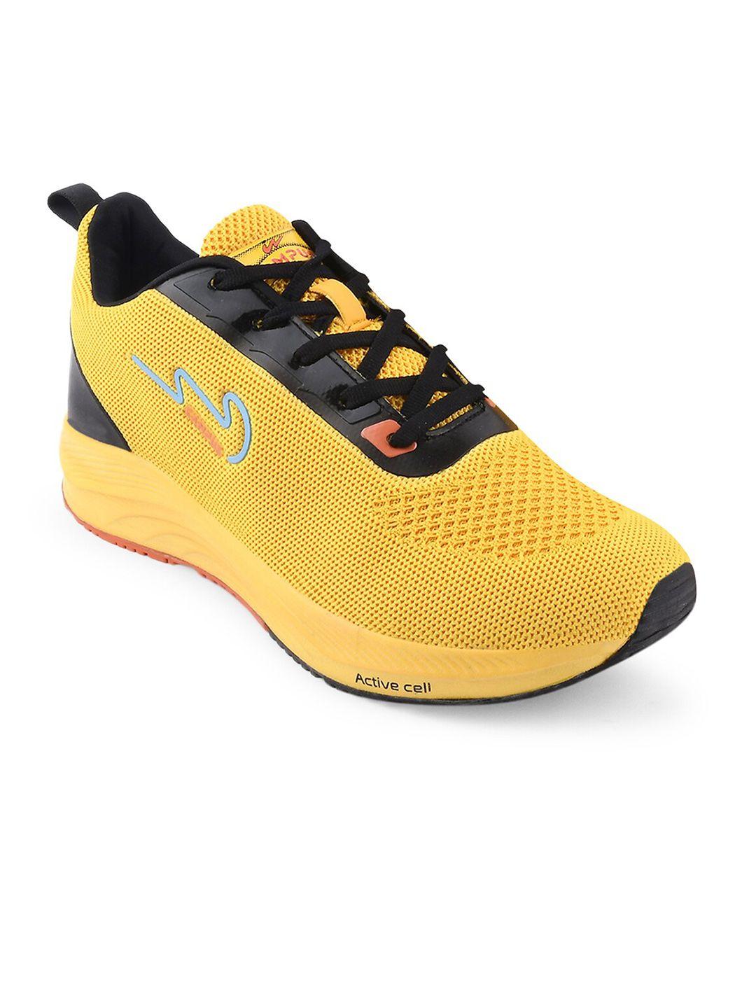 campus men yellow mesh running shoes campus camp zane men's yellow running shoes