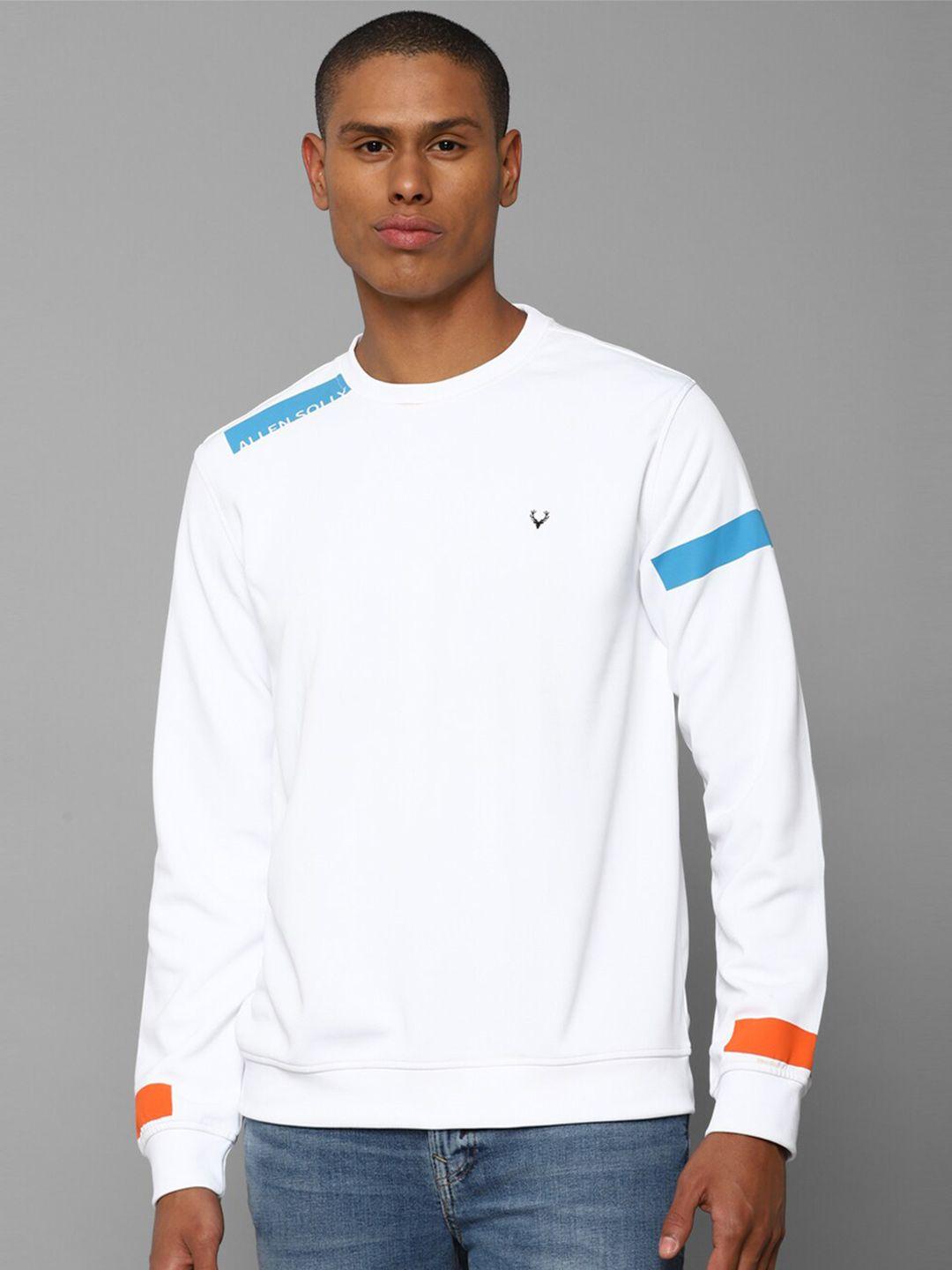 allen solly sport men white sweatshirt