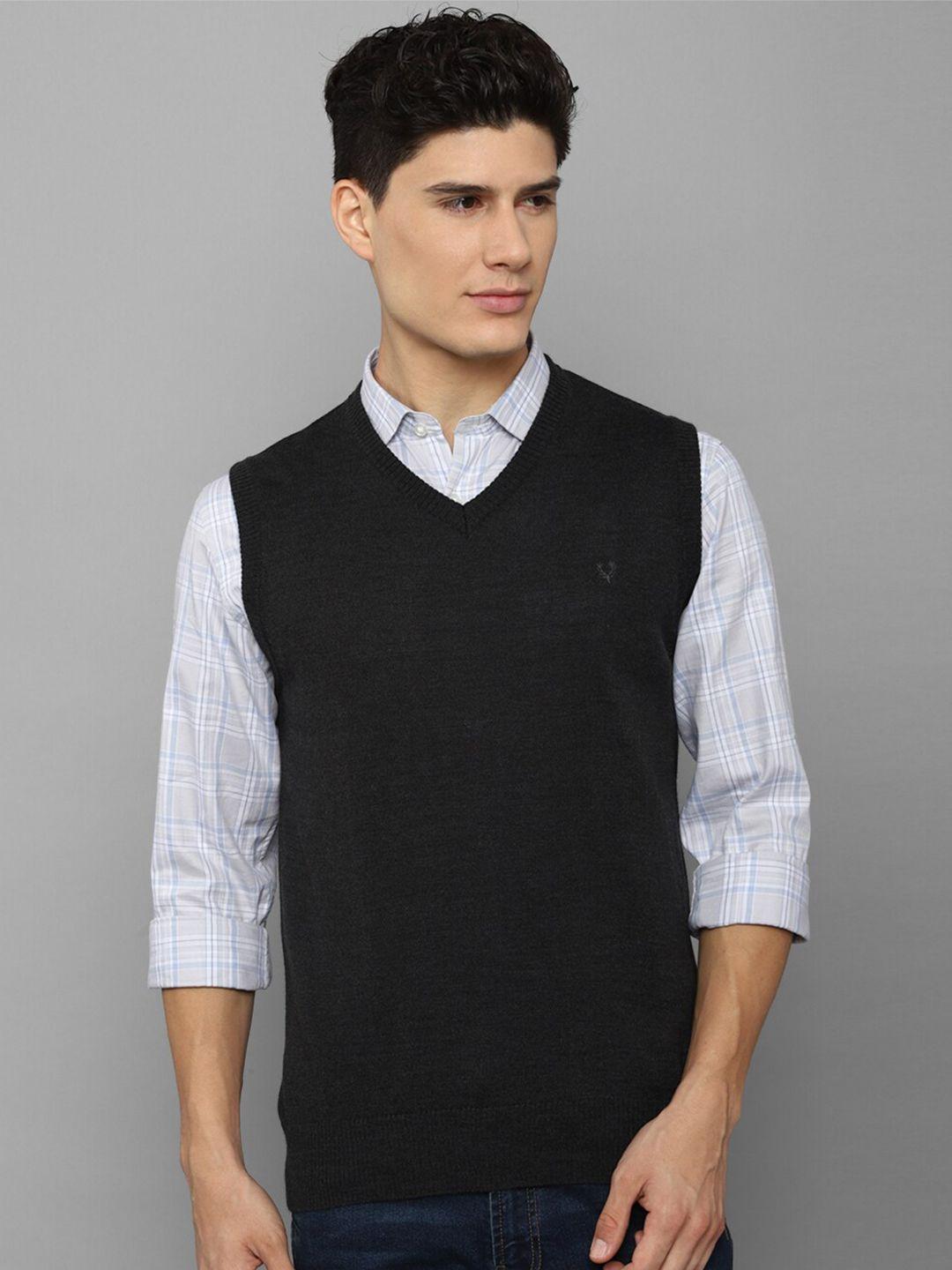 allen solly men grey sweater vest