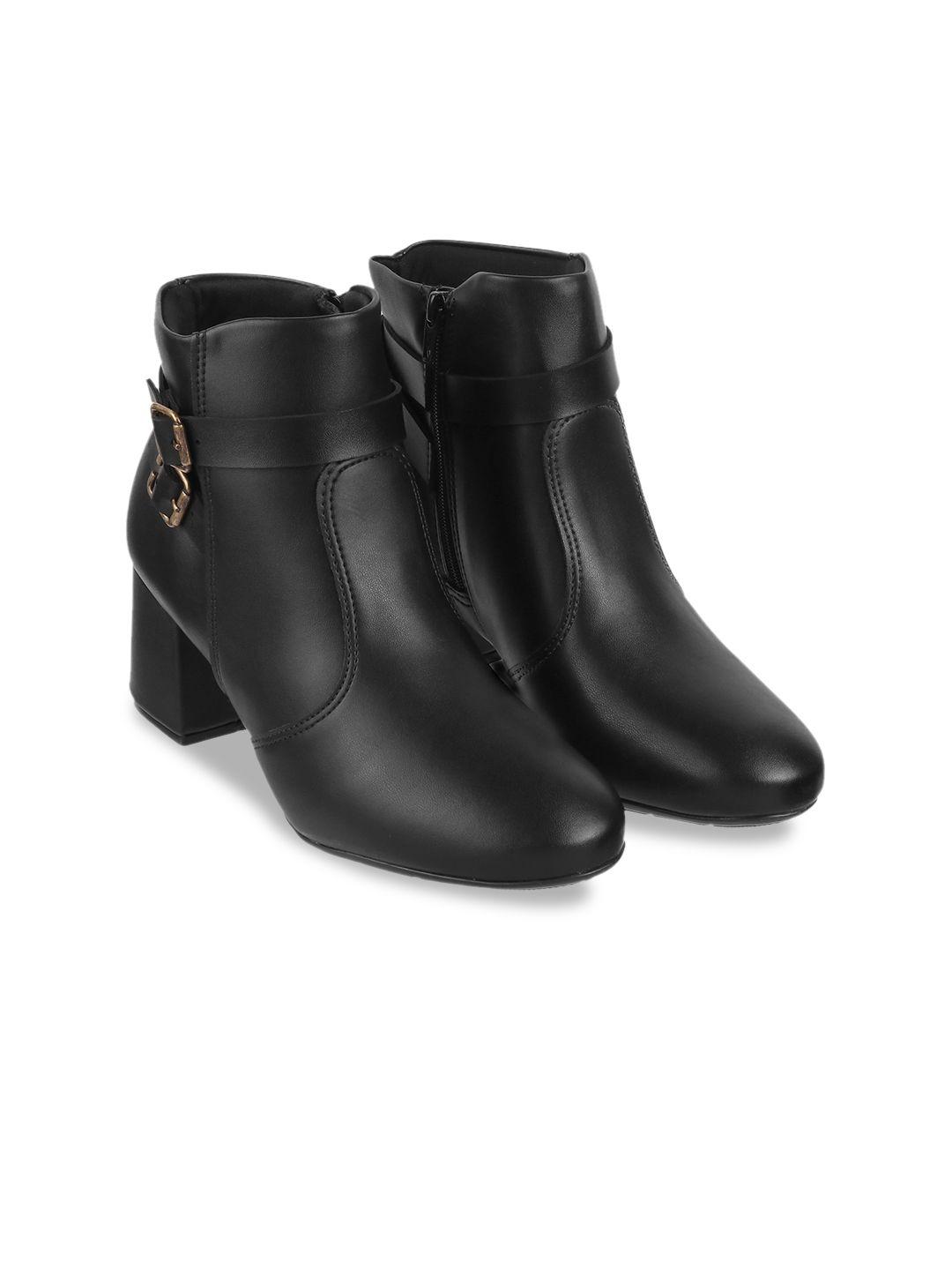 modare women black solid chelsea boots