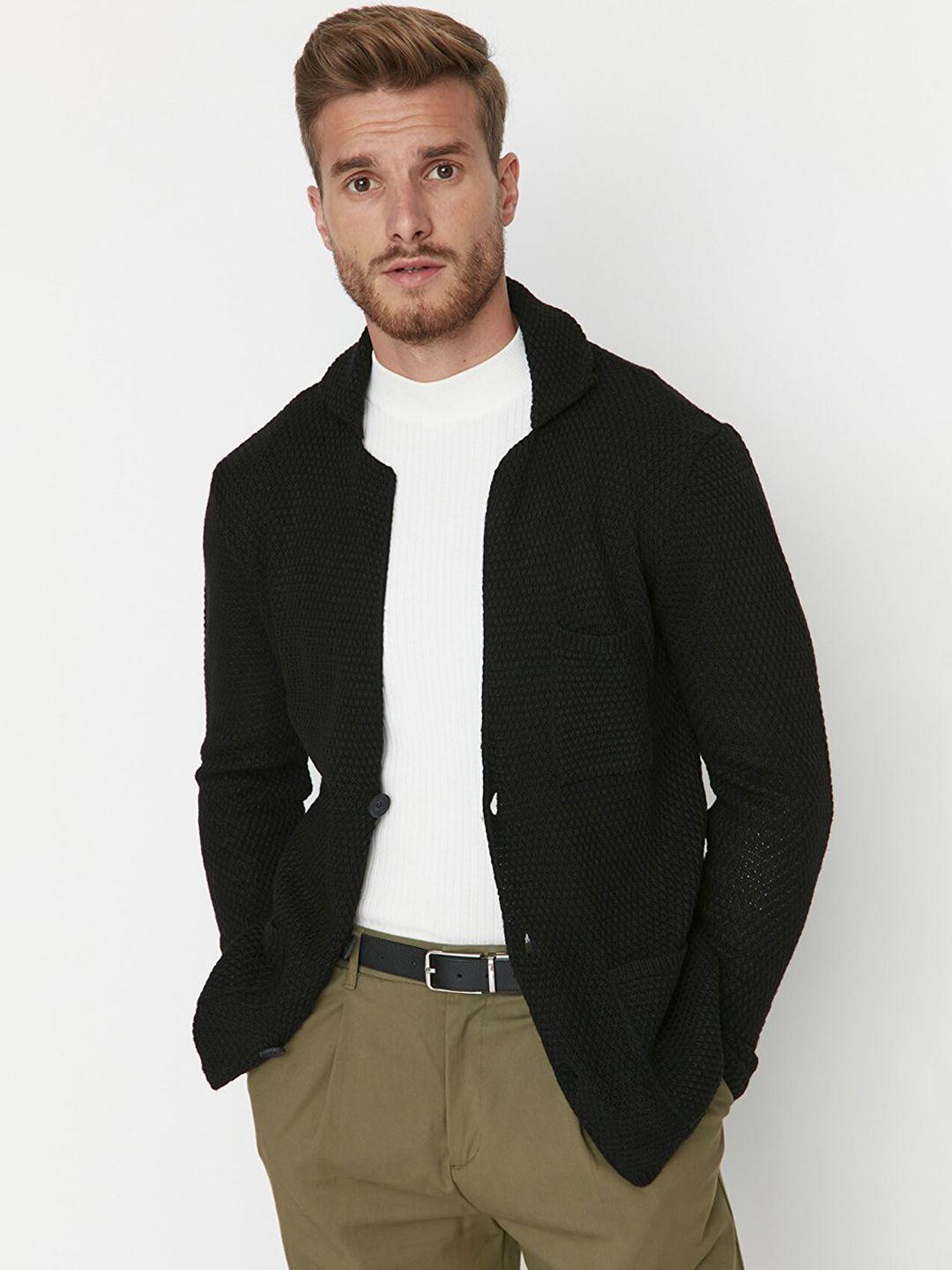 trendyol men black tailored jacket