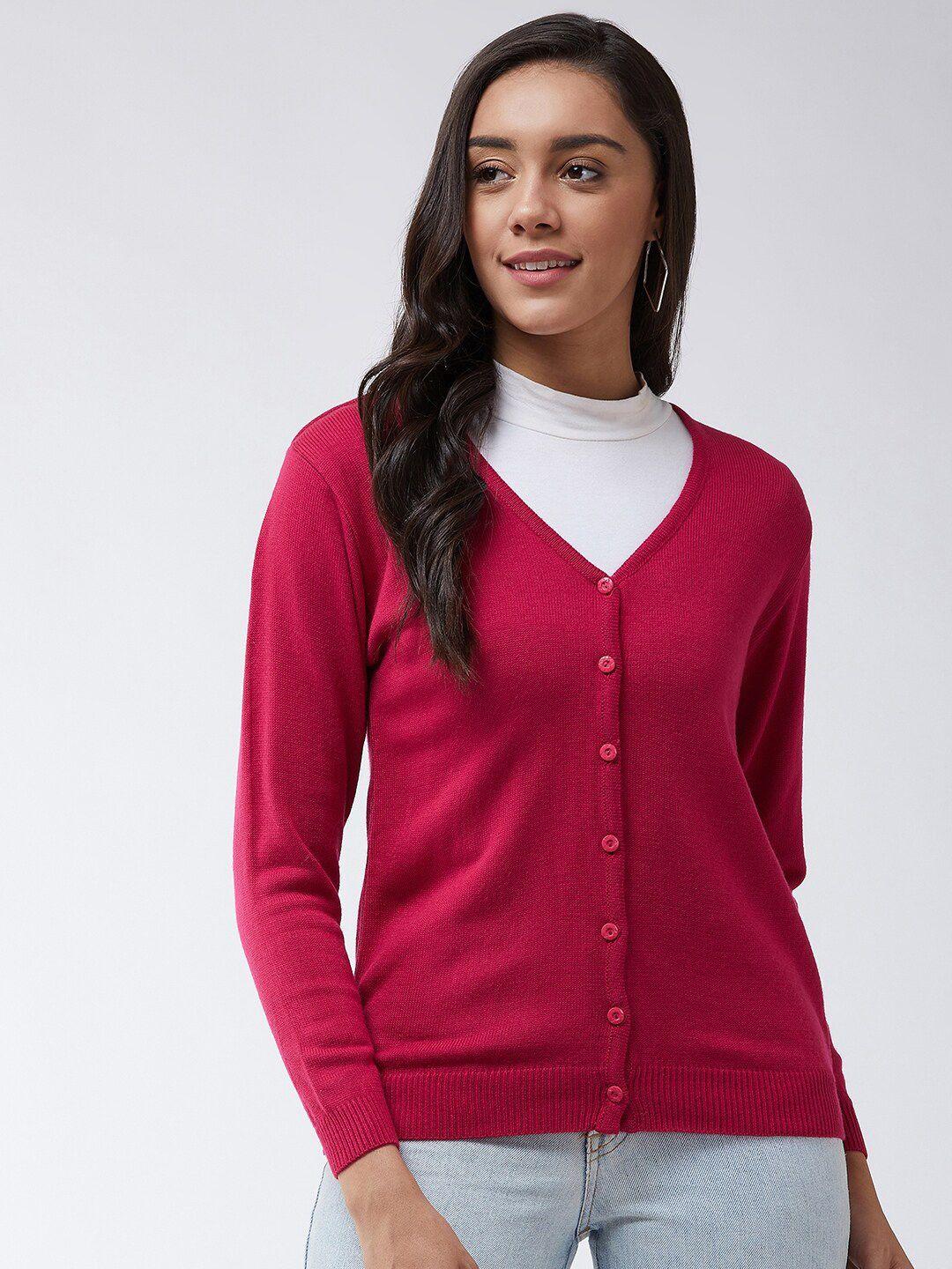 modeve women pink cardigan