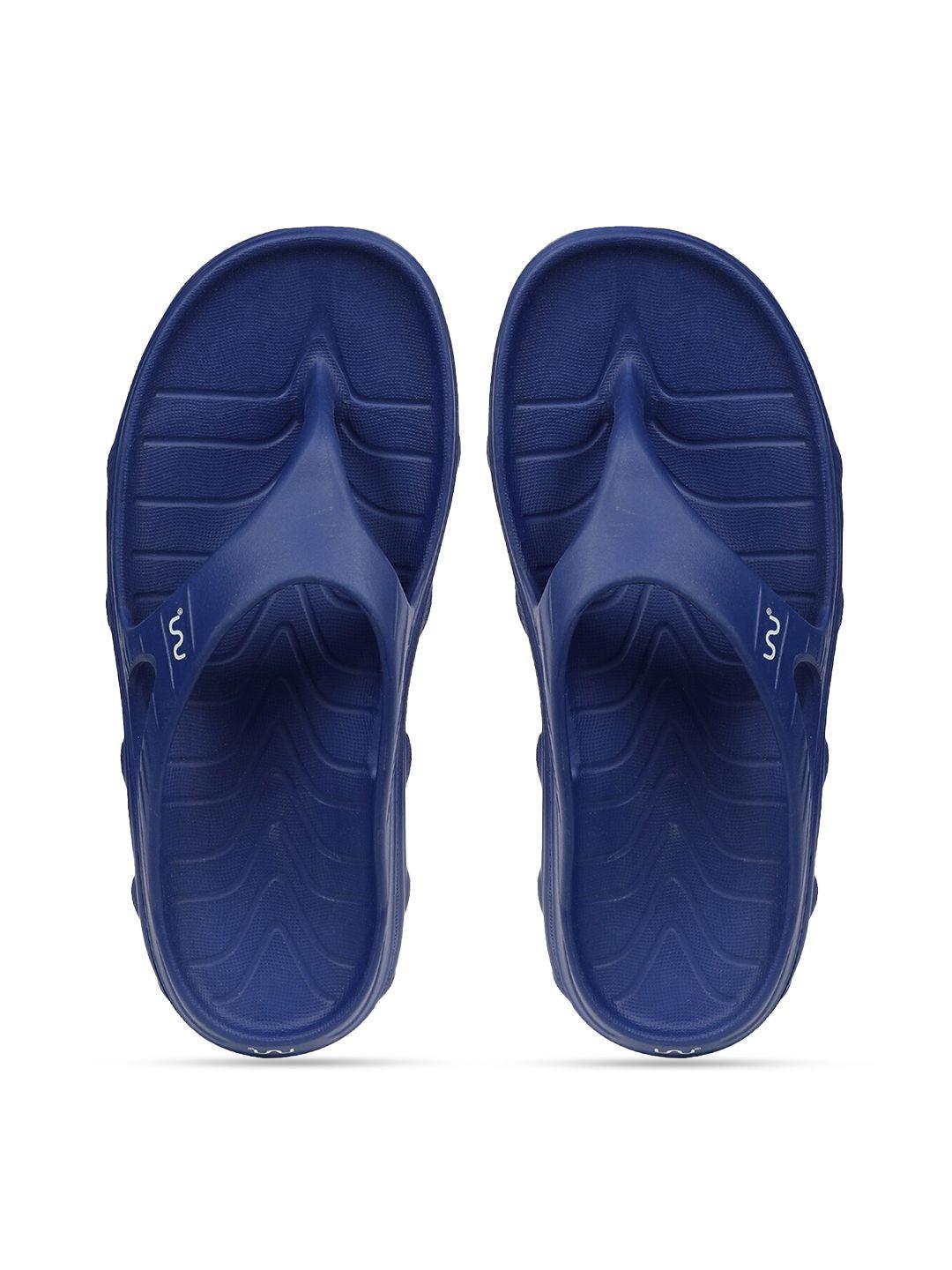 doubleu men blue rubber thong flip-flops