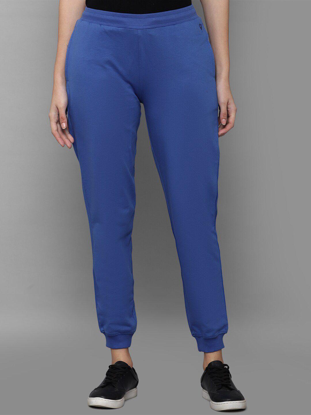 allen solly woman women blue joggers trousers