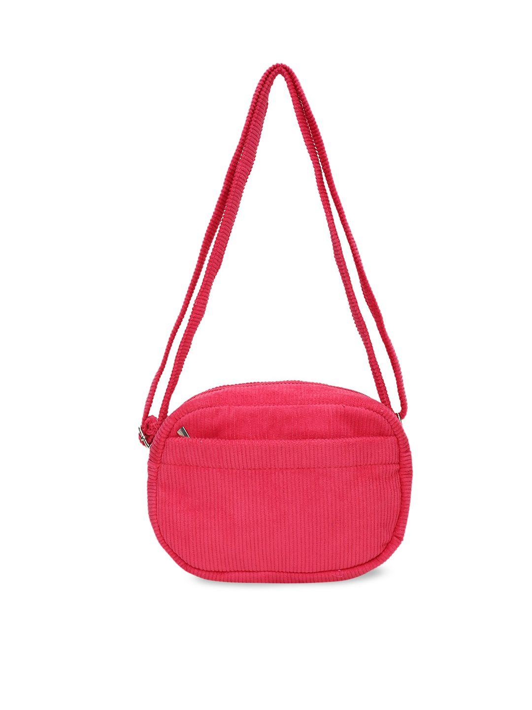 max pink structured sling bag