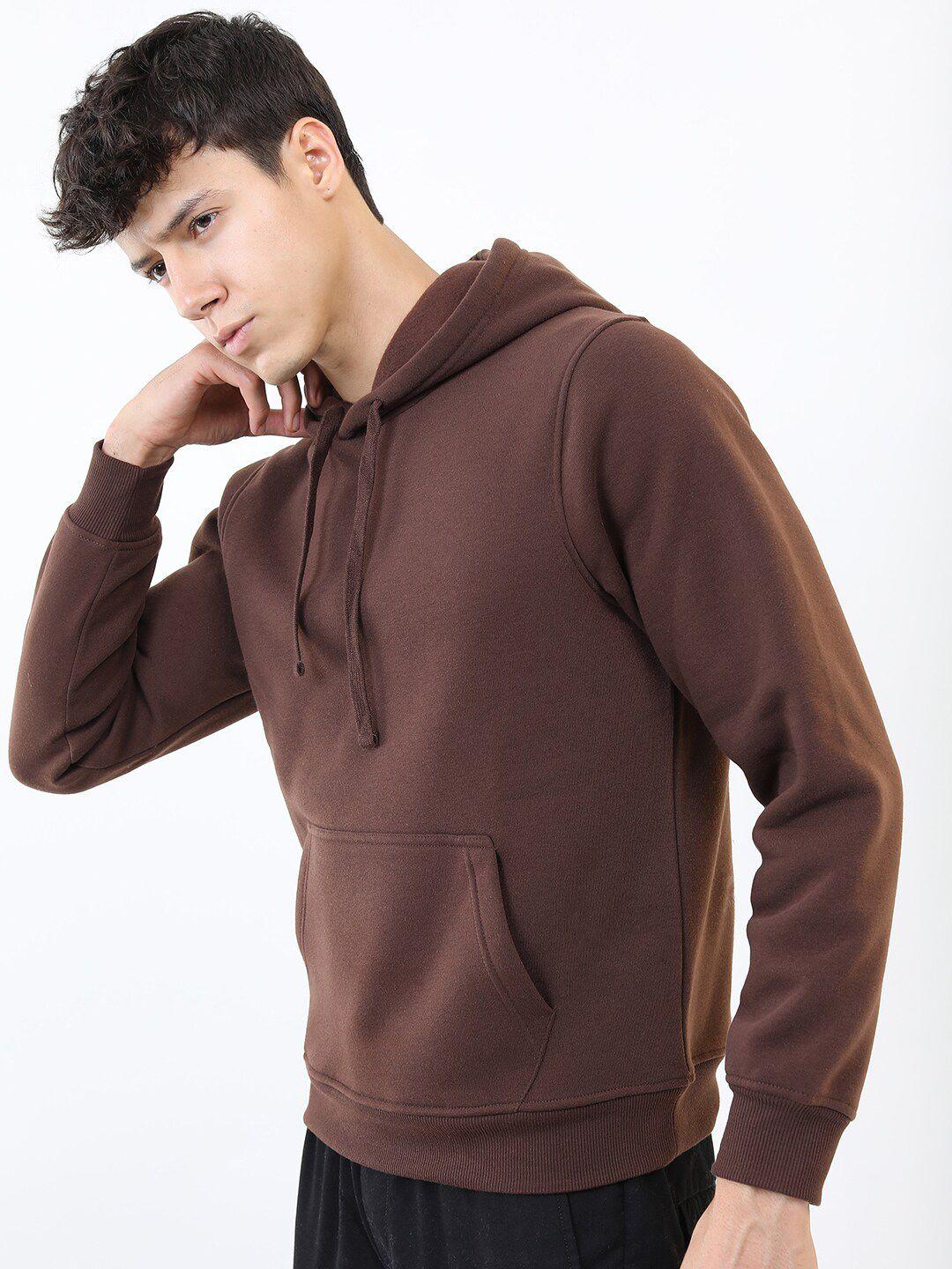 ketch men brown hooded sweatshirt