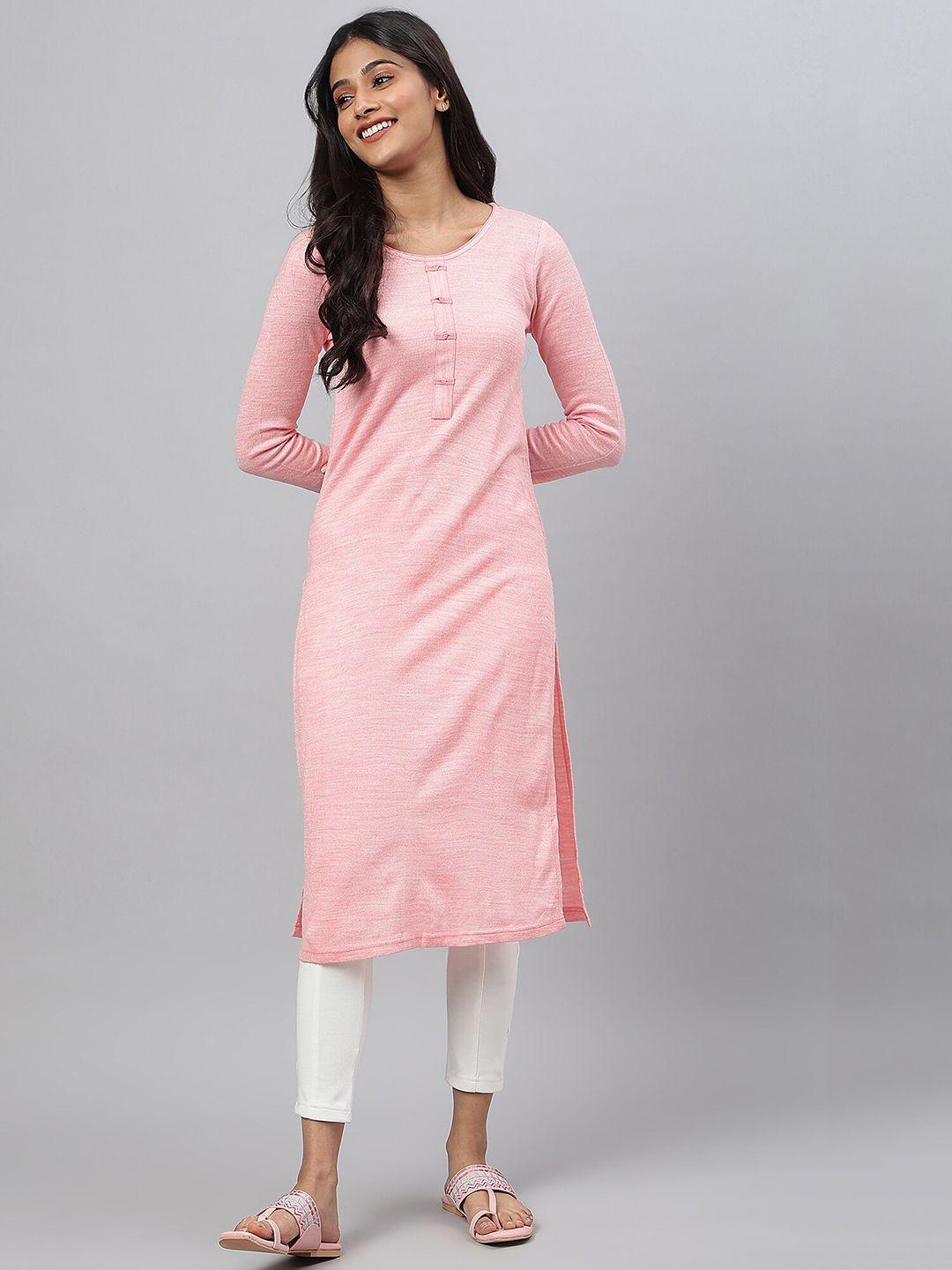 aurelia women pink kurta