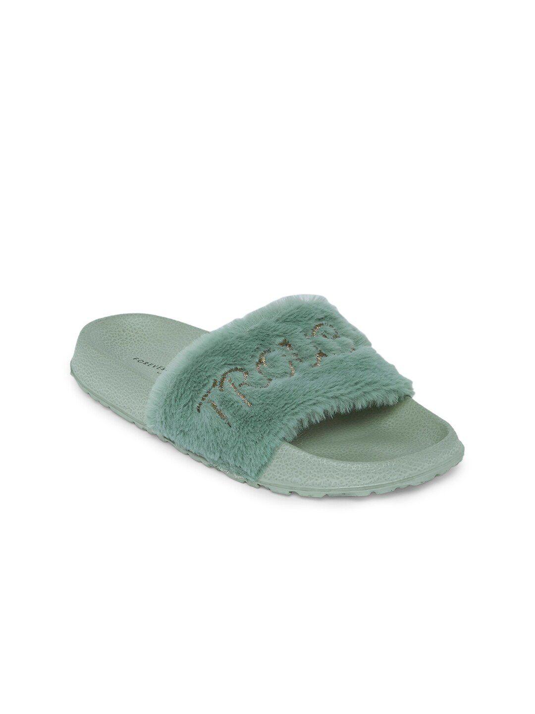 forever glam by pantaloons women green sliders