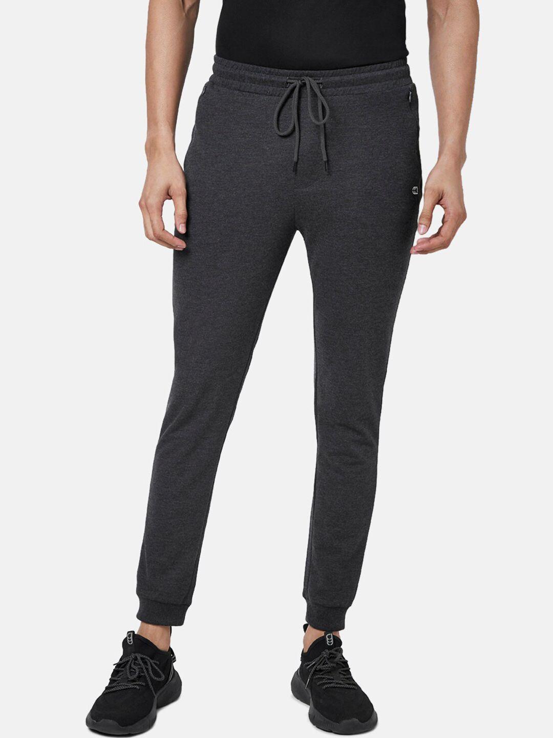 ajile by pantaloons men black solid track pant