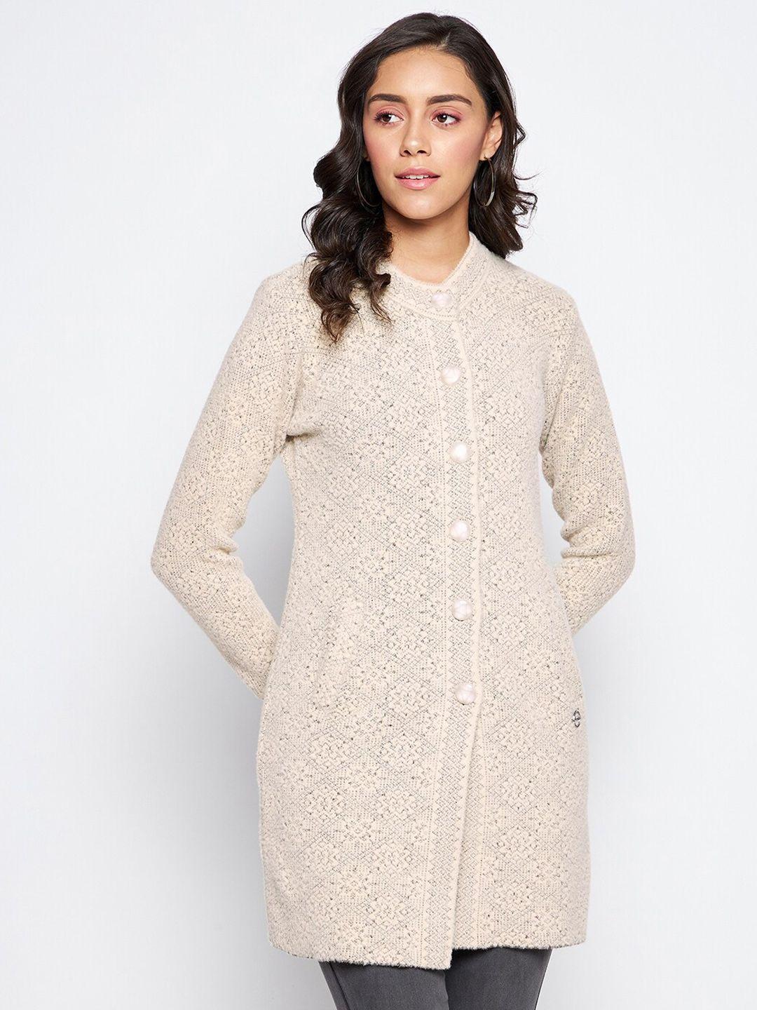 duke women beige longline cardigan