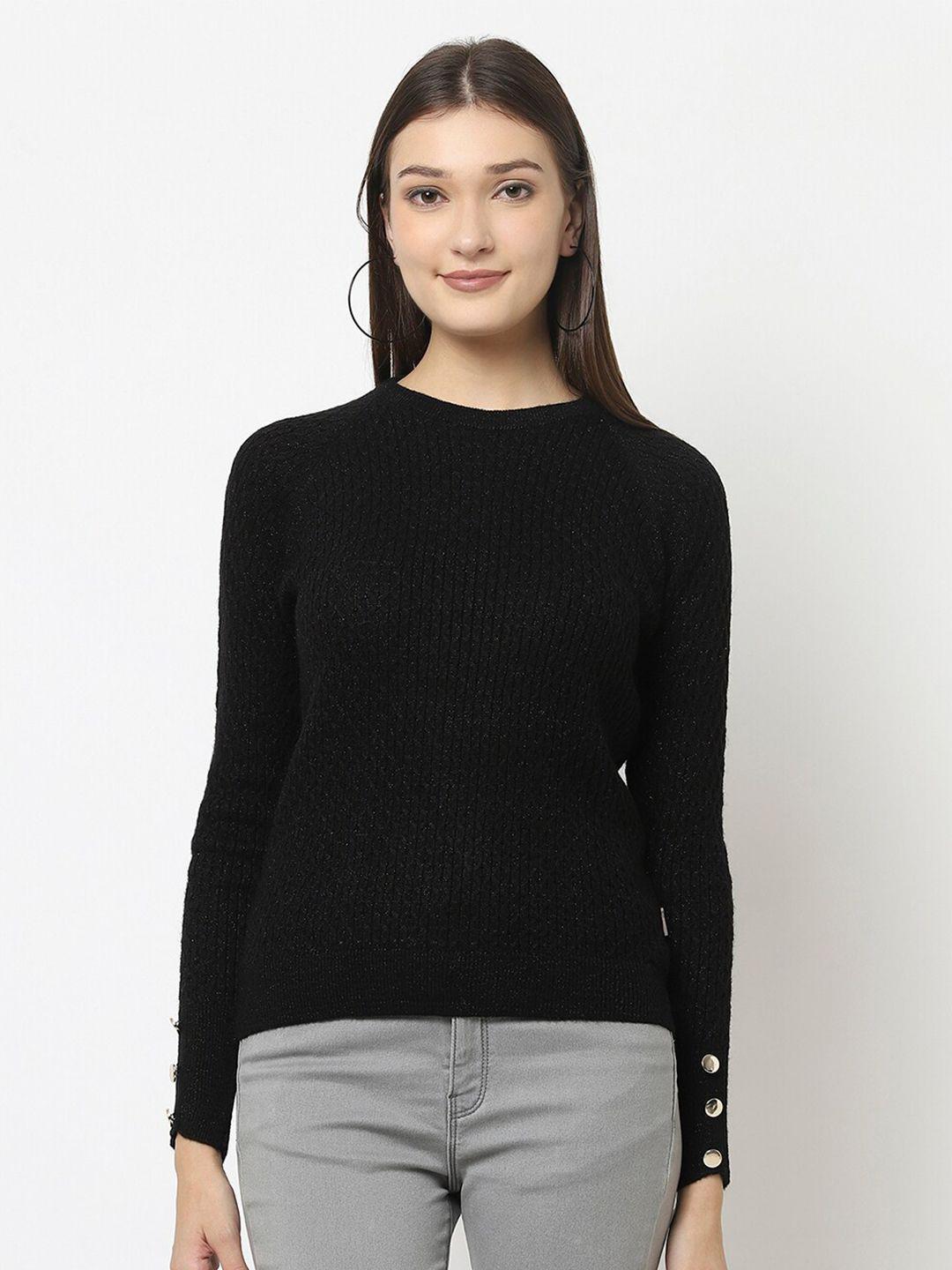 crimsoune club women solid black pullover