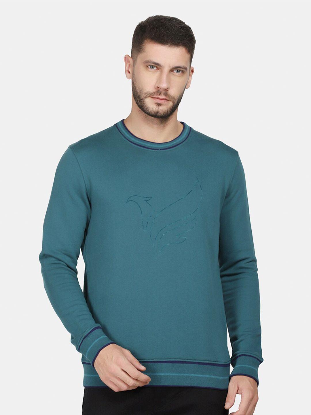 blackberrys men blue solid sweatshirt