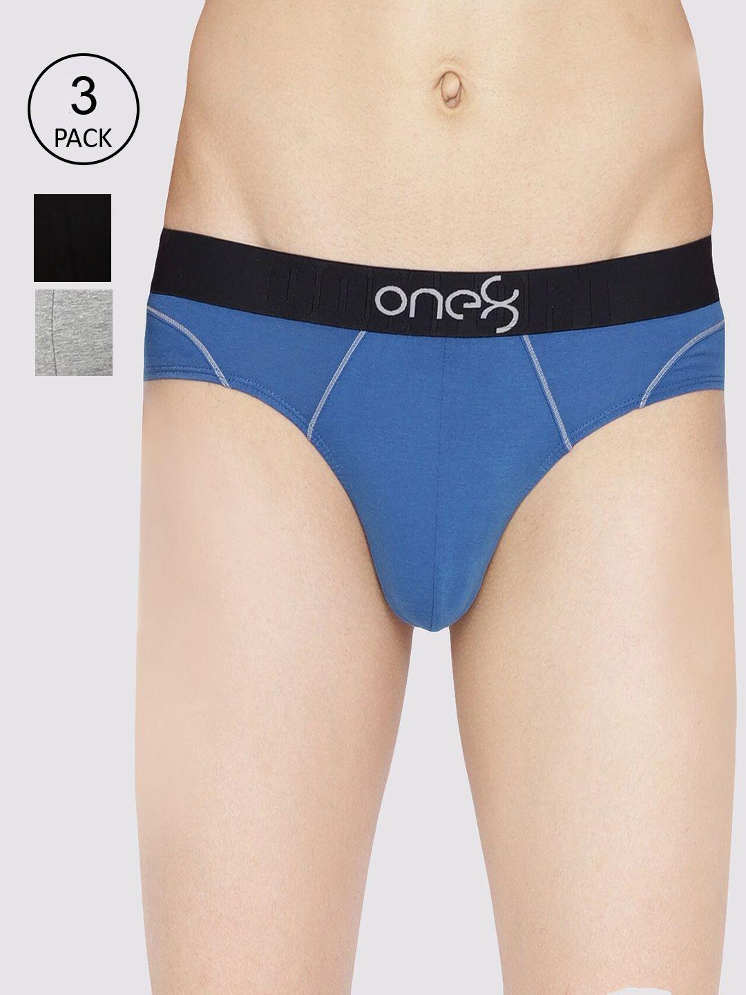 one8 by virat kohli men pack of 3 solid full coverage basic briefs 103-po3