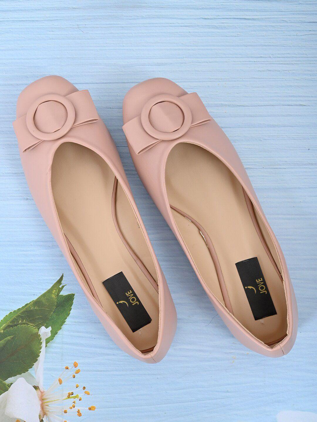 jove women nude-coloured ballerinas flats