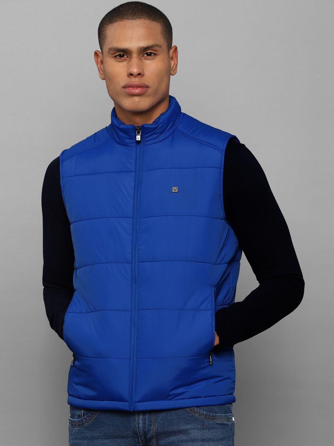 allen solly sport men blue puffer jacket