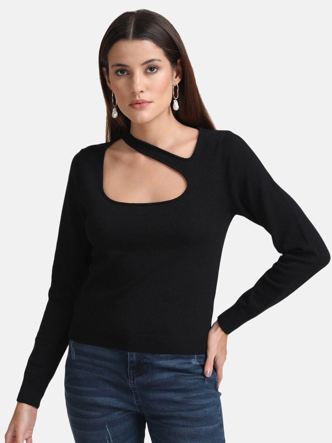 kazo women black pullover