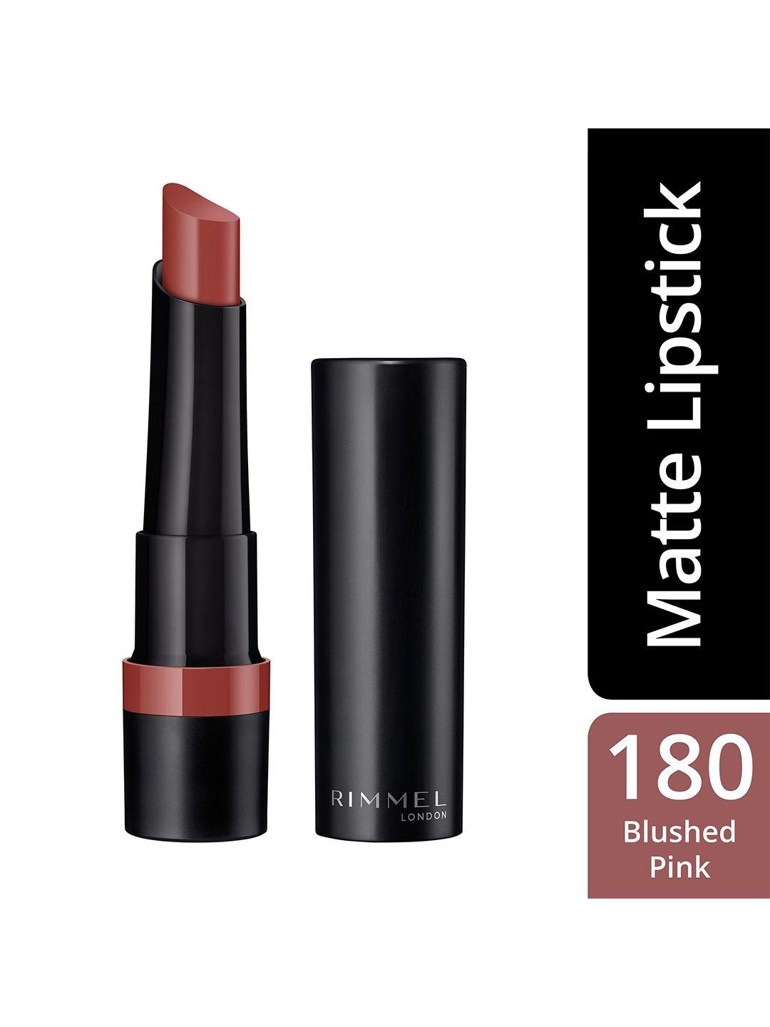 rimmel london lasting finish matte lipstick - blushed pink 180 2.3 g