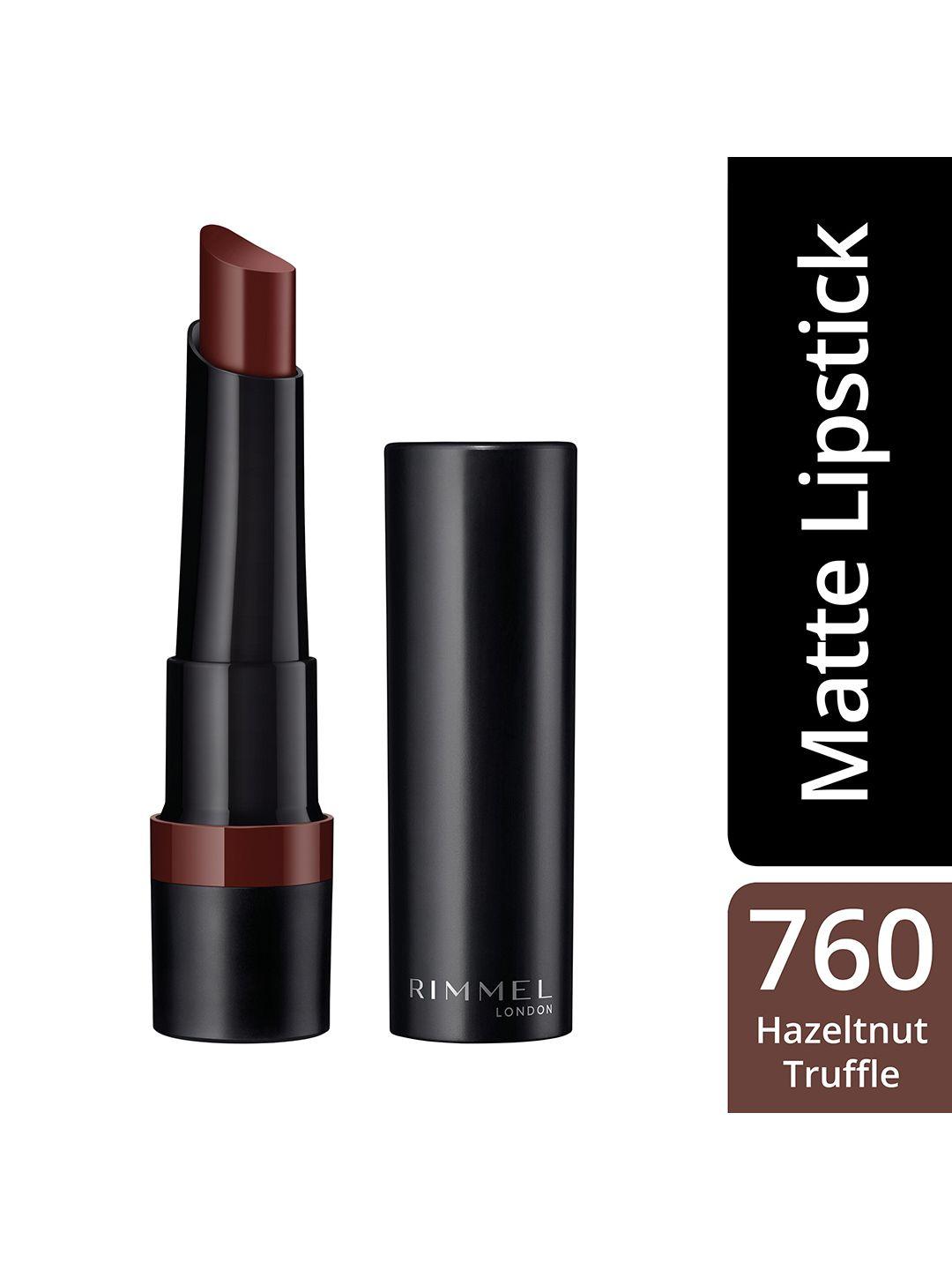 rimmel london  lasting finish matte lipstick - hazelnut truffle 2.3g