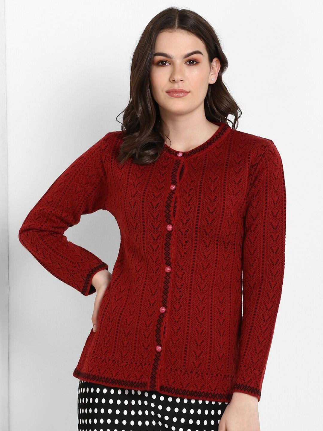 modeve women red cardigan