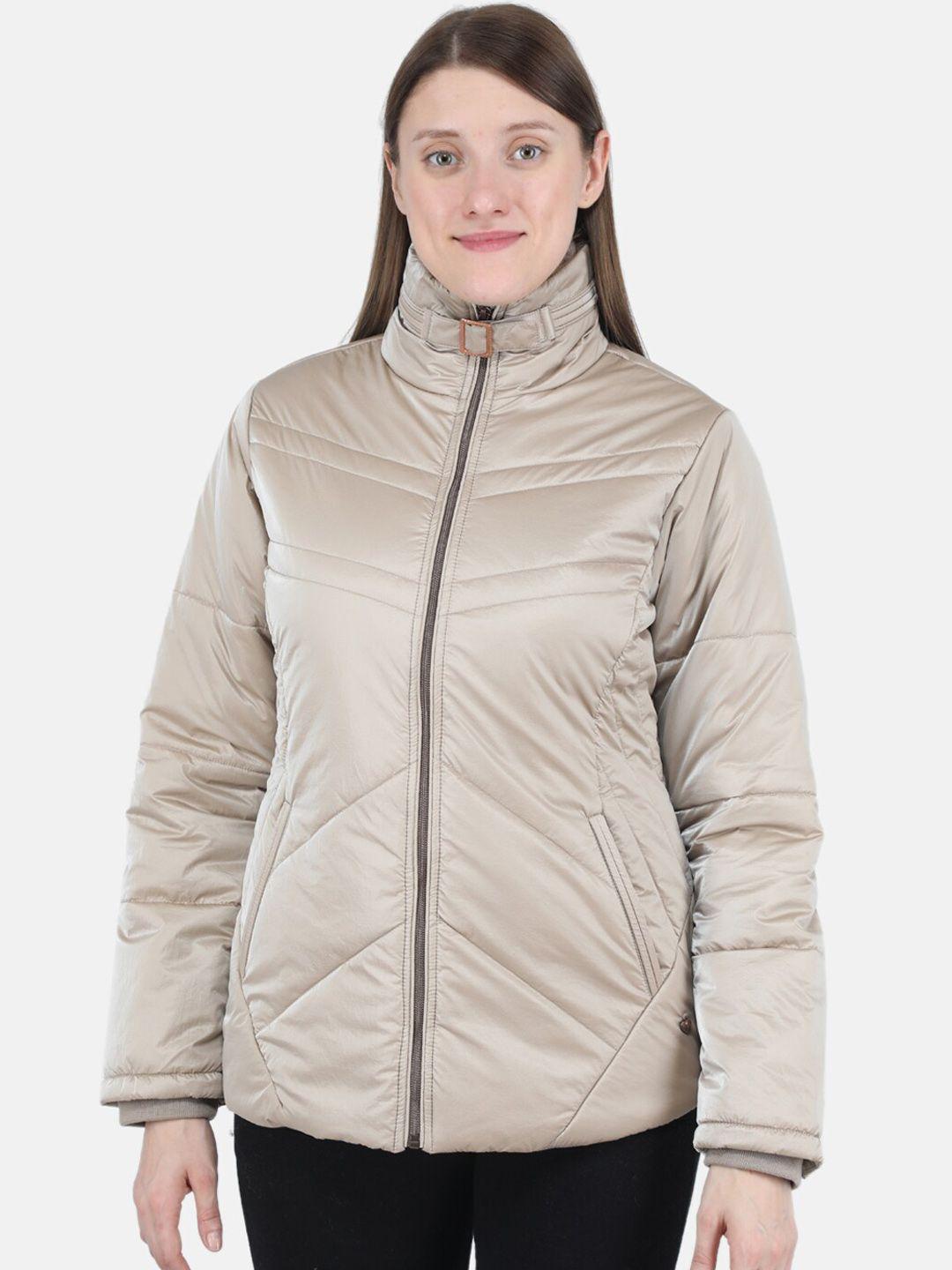 monte carlo women beige padded jacket