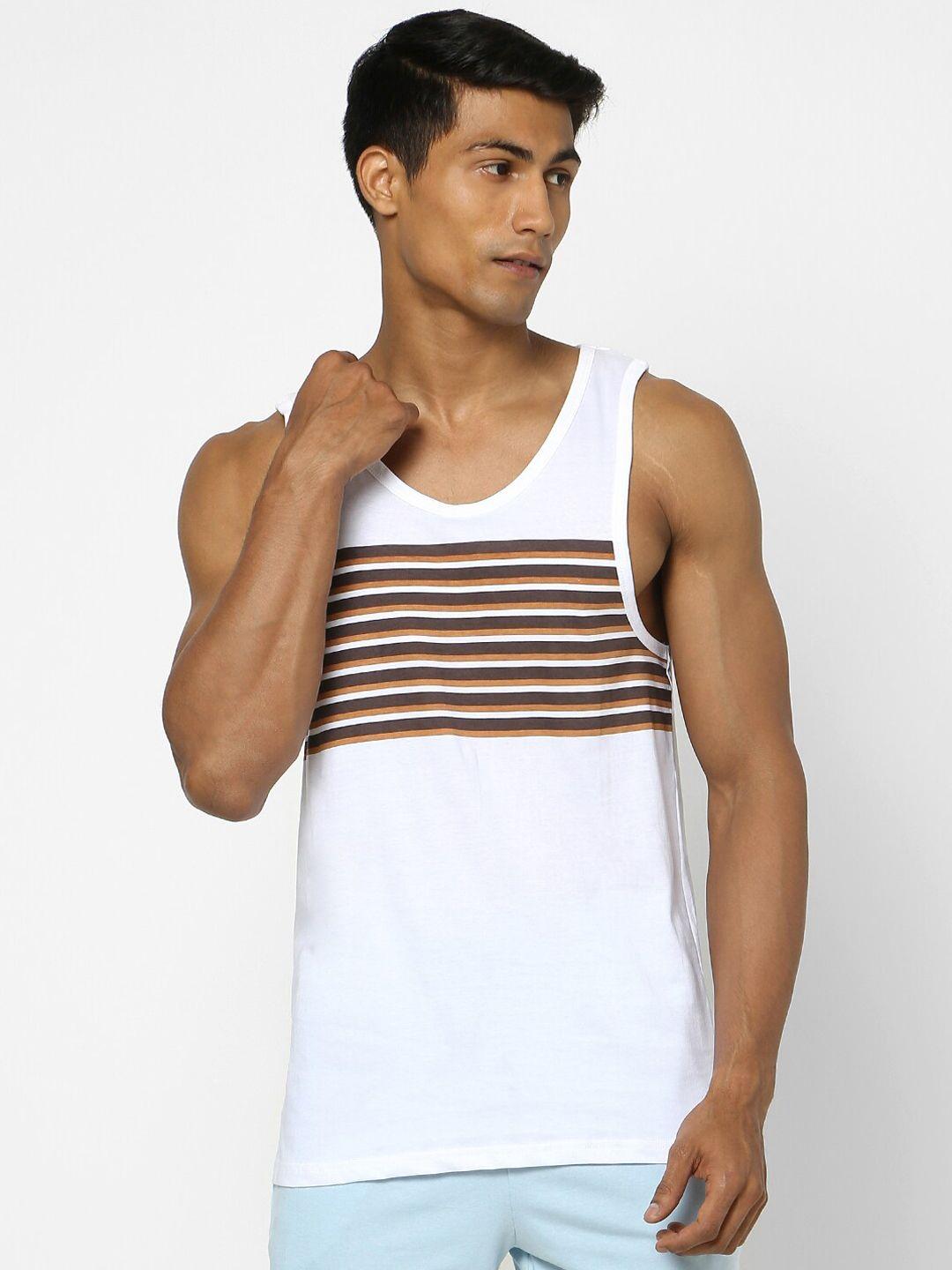 ajile by pantaloons men striped innerwear vest