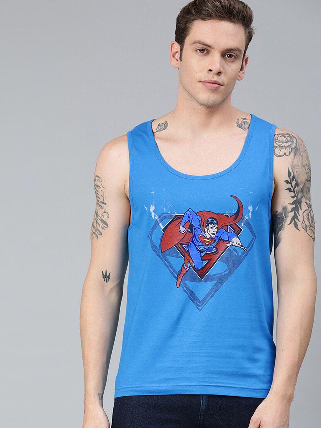 kook n keech superman men blue superman printed t-shirt