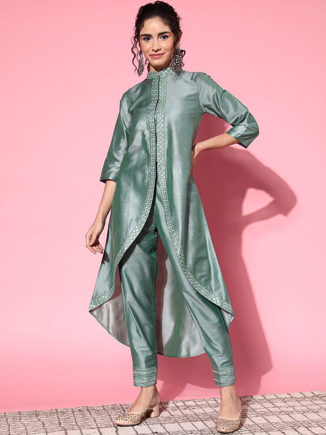 shae by sassafras mandarin collar a-line kurta