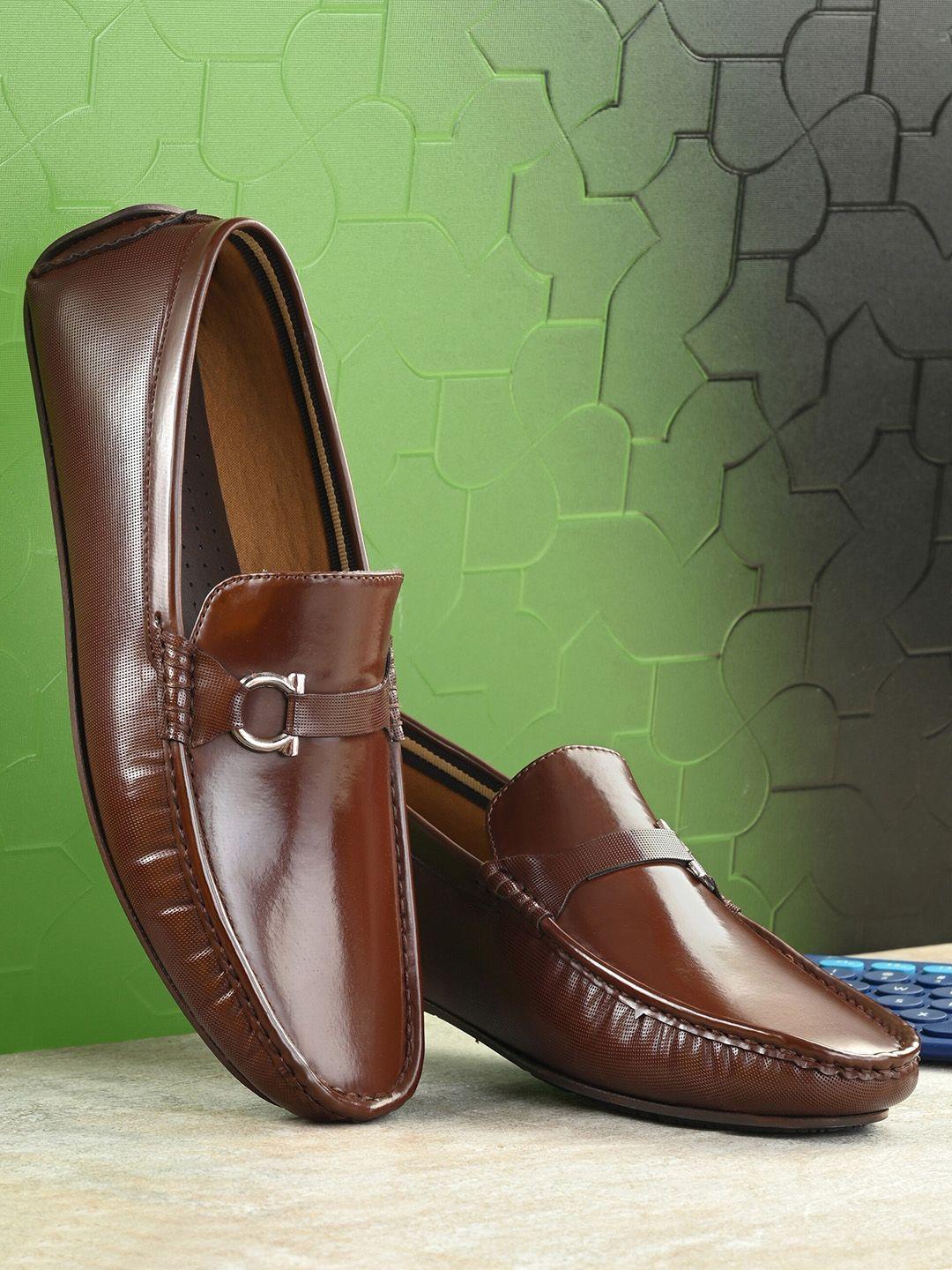 san frissco men brown driving shoes