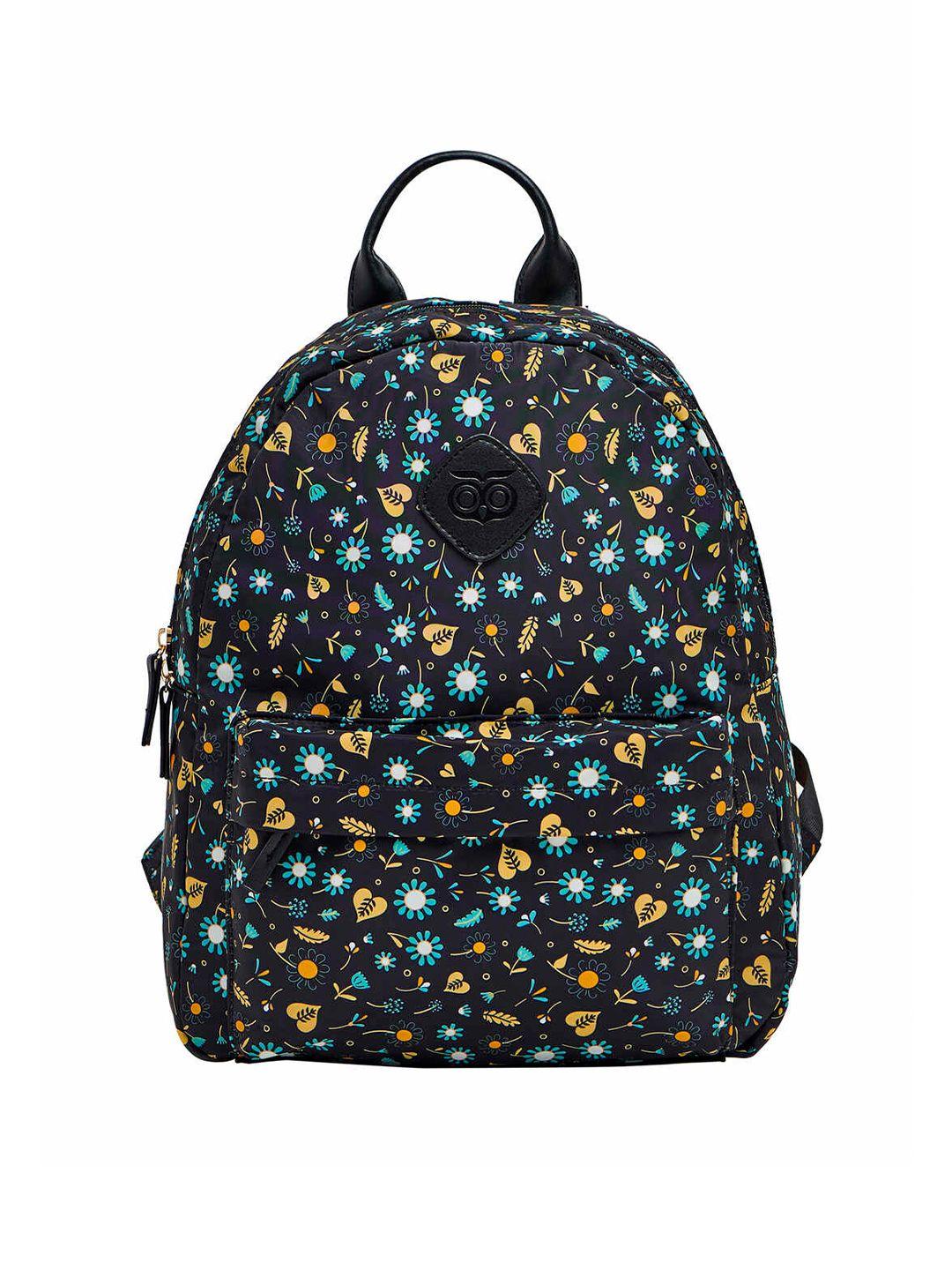 chumbak women black & blue backpack