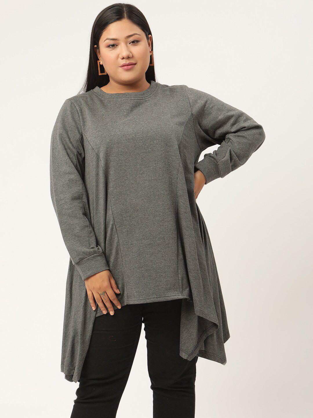 therebelinme women plus size longline top