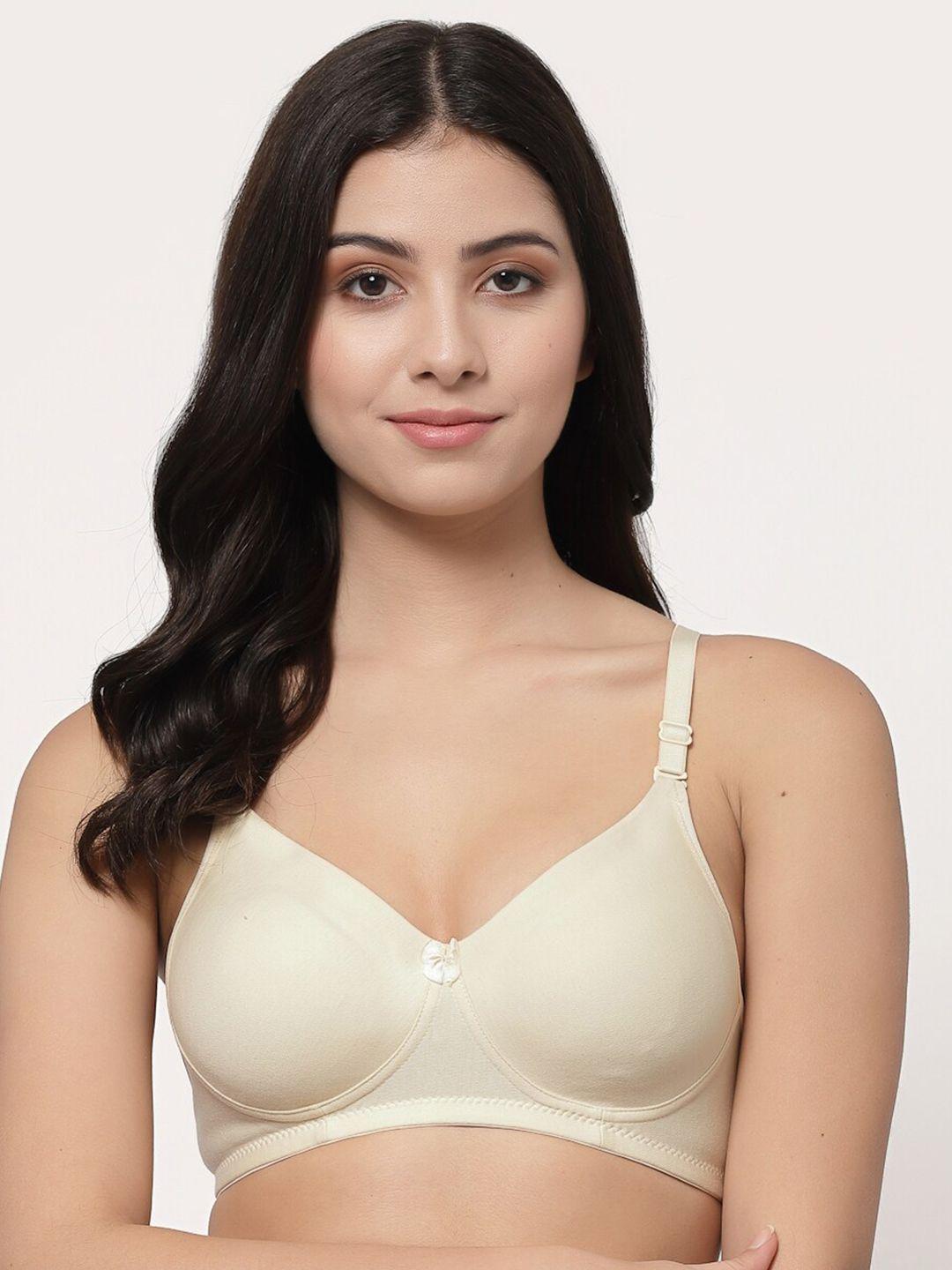 college girl beige heavily padded t-shirt bra