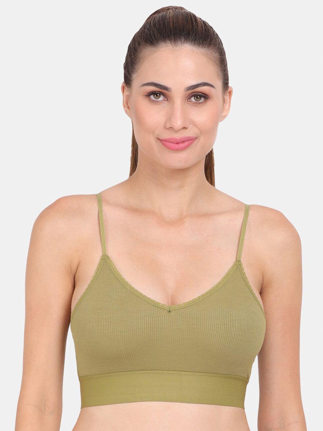 amour secret green lightly padded dry fit sports bra