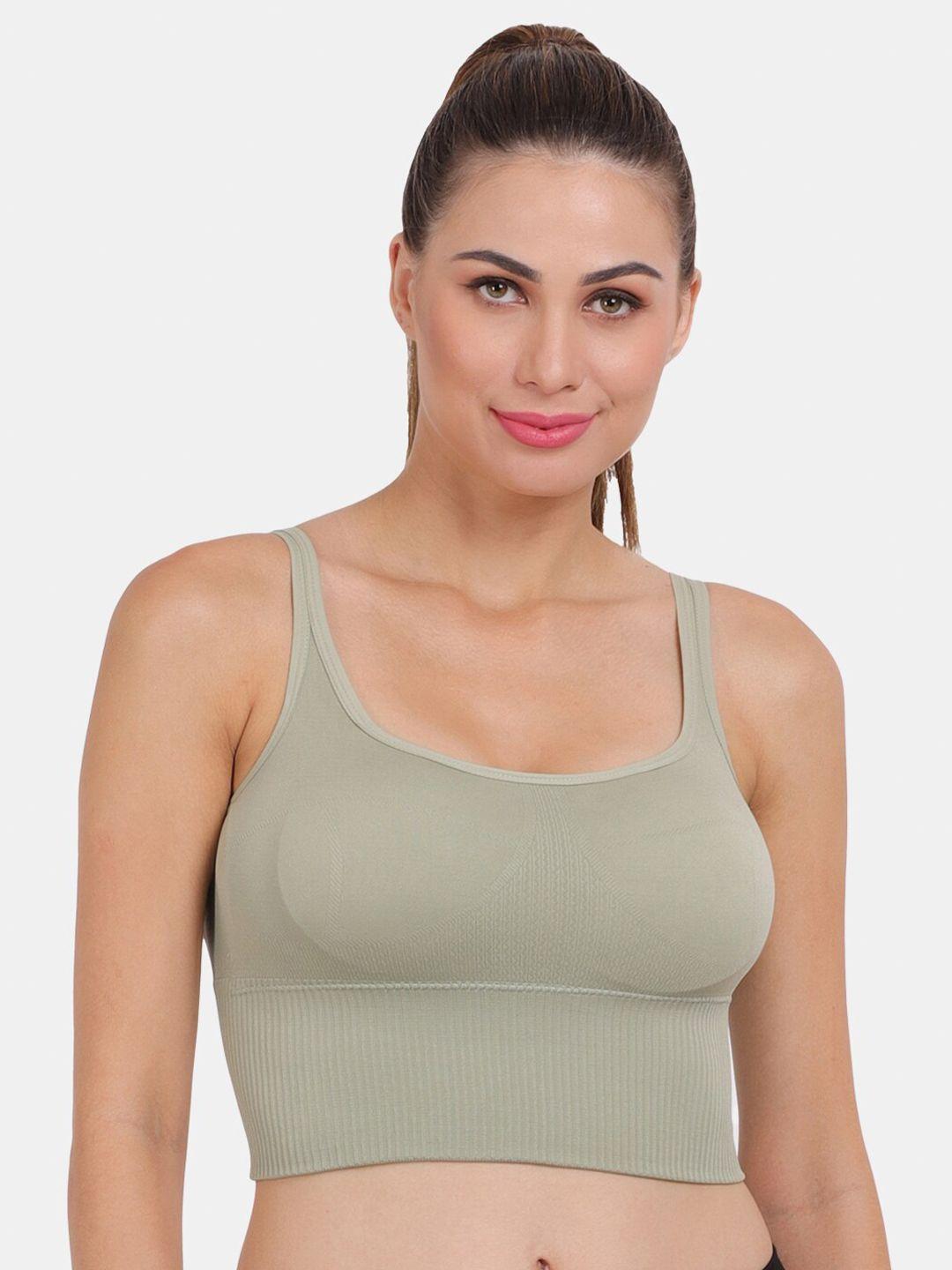 amour secret green lightly padded dry fit sports bra