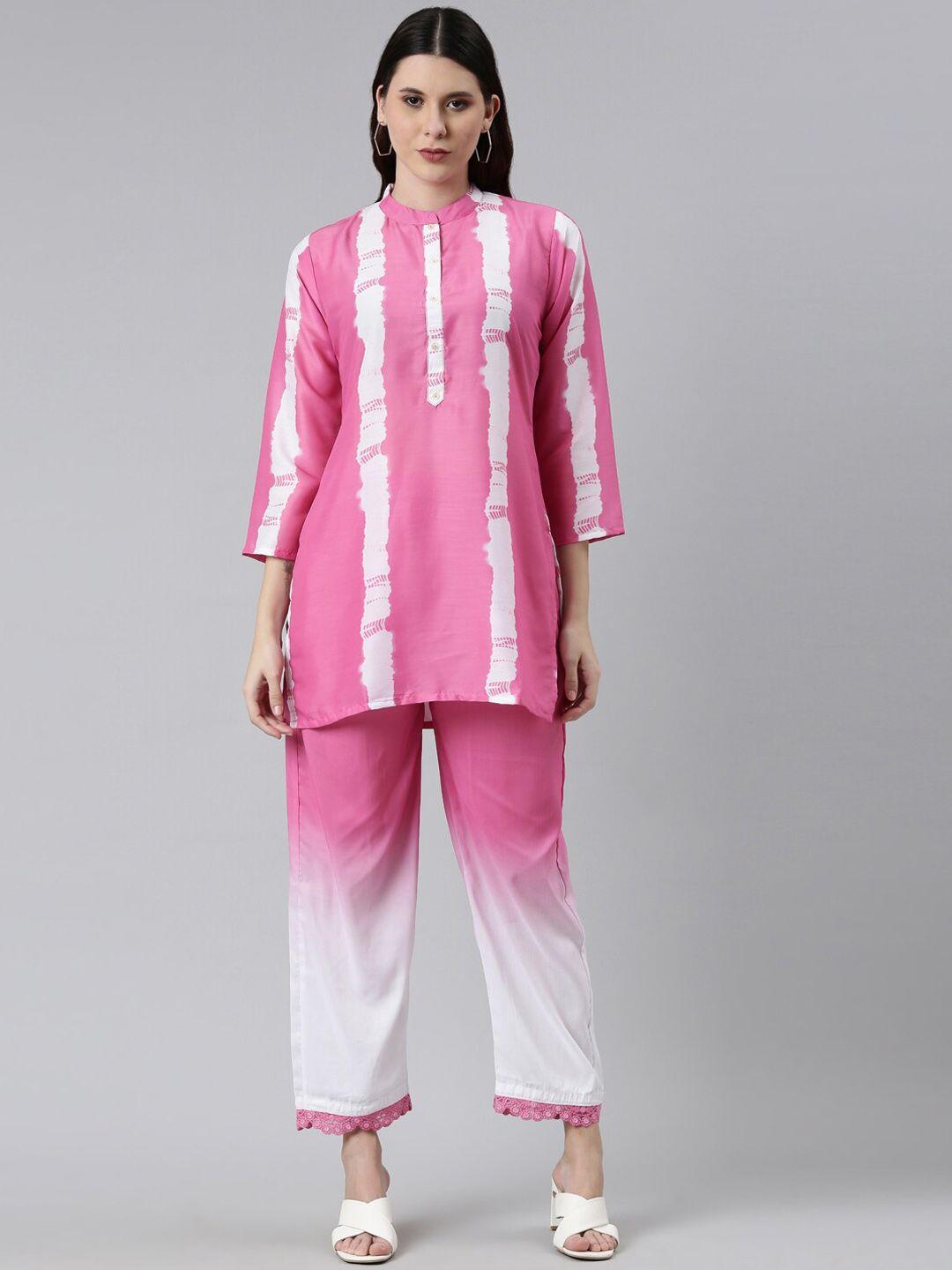 neerus women pink kurta