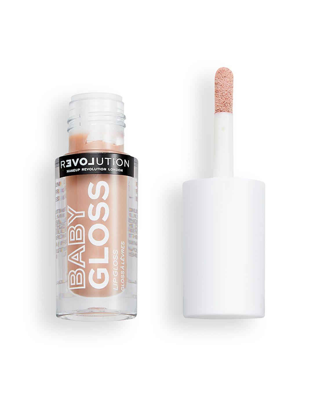 relove makeup revolution london cruelty-free & vegan baby gloss lip gloss 2.2 ml - cream