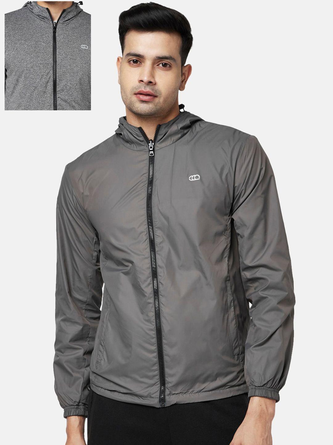 ajile by pantaloons men grey reversible open front jacket