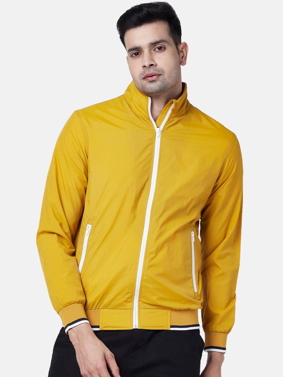 urban ranger by pantaloons men mustard bomber jacket