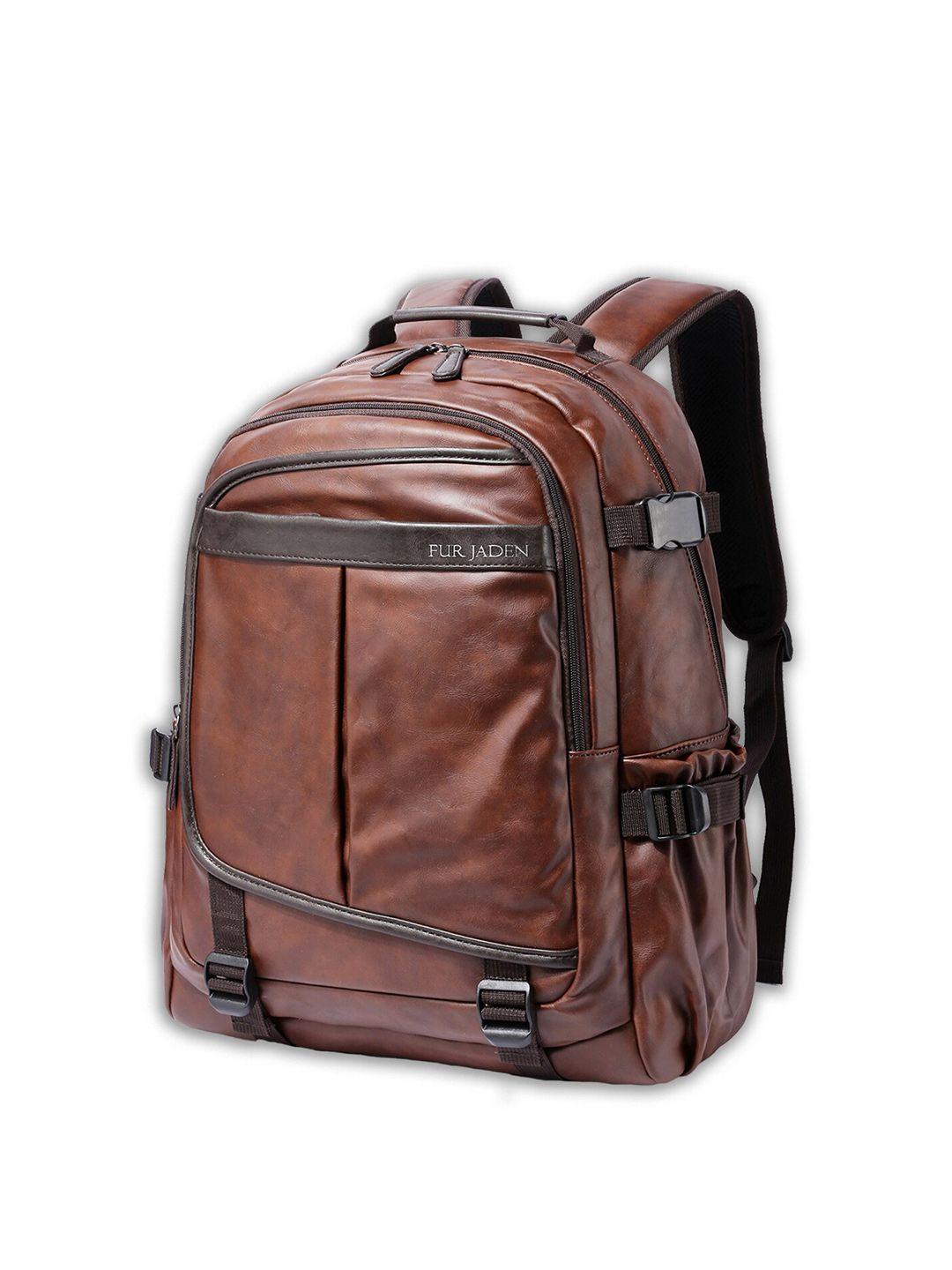 fur jaden unisex brown solid backpack