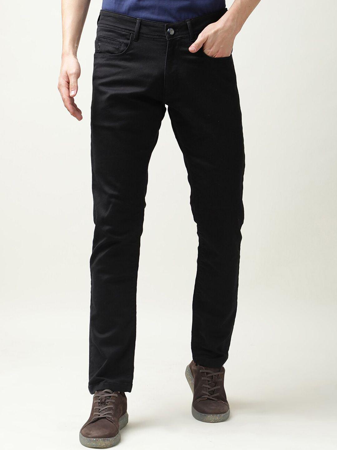 rare rabbit men black slim fit cotton  jeans