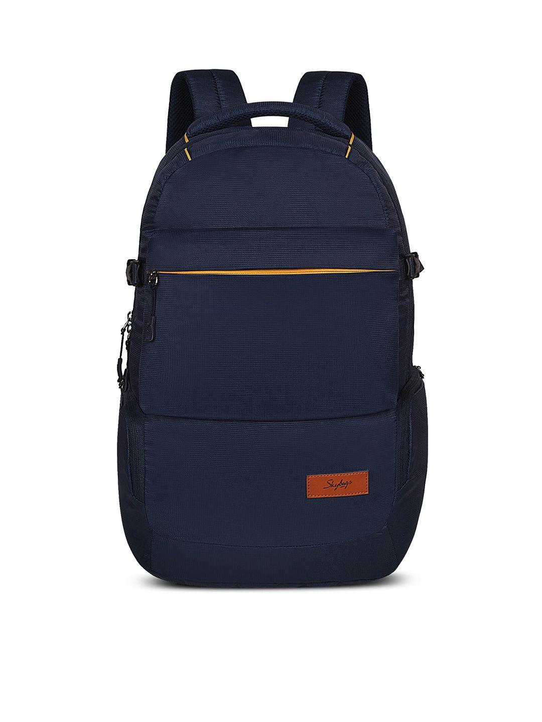 skybags unisex blue & yellow solid backpack