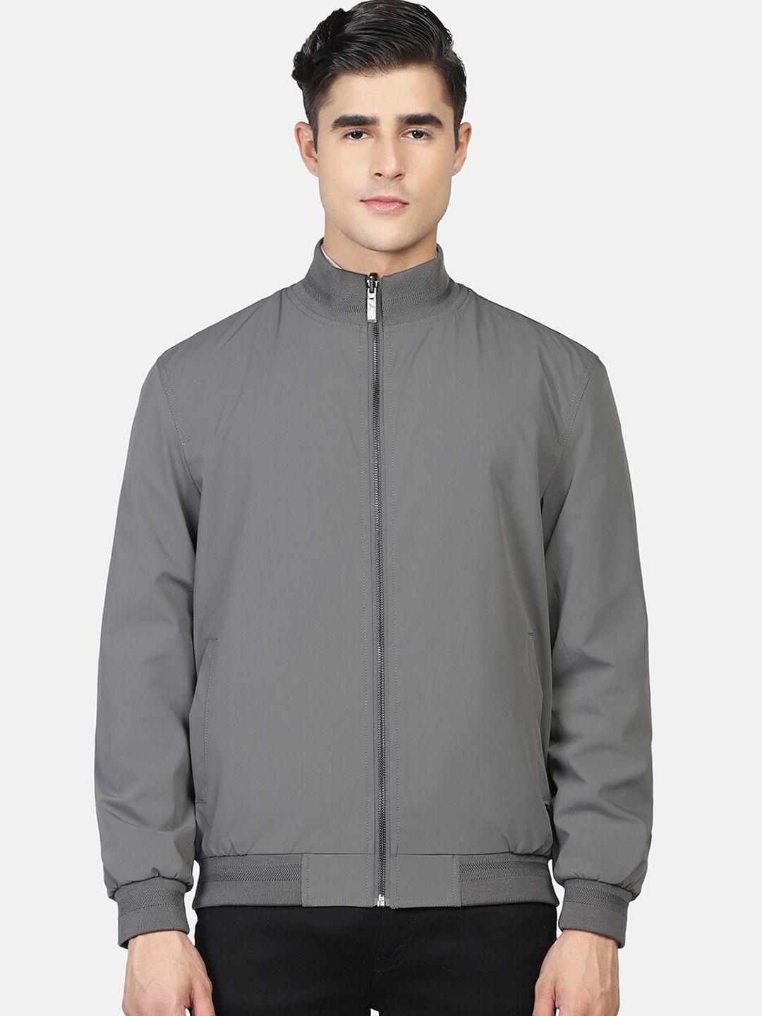 blackberrys men grey reversible bomber jacket