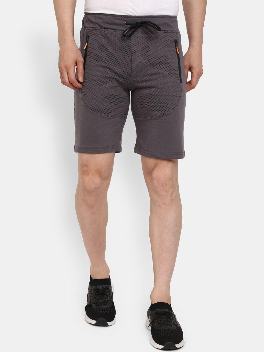 v-mart men grey outdoor cotton shorts